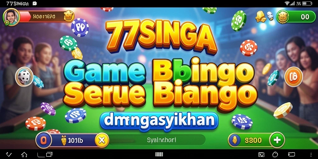 Tampilan menarik dari gameplay Bingo di 77SINGA.