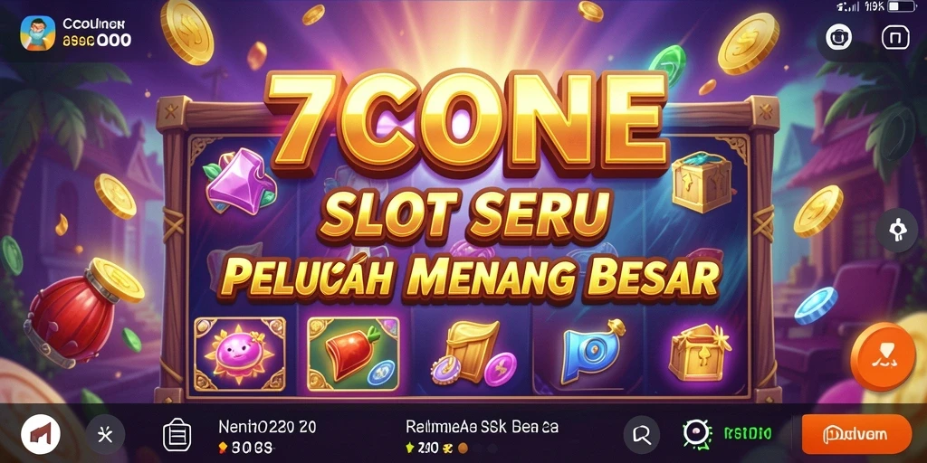Tampilan permainan slot 7CONE yang menarik dan penuh warna.