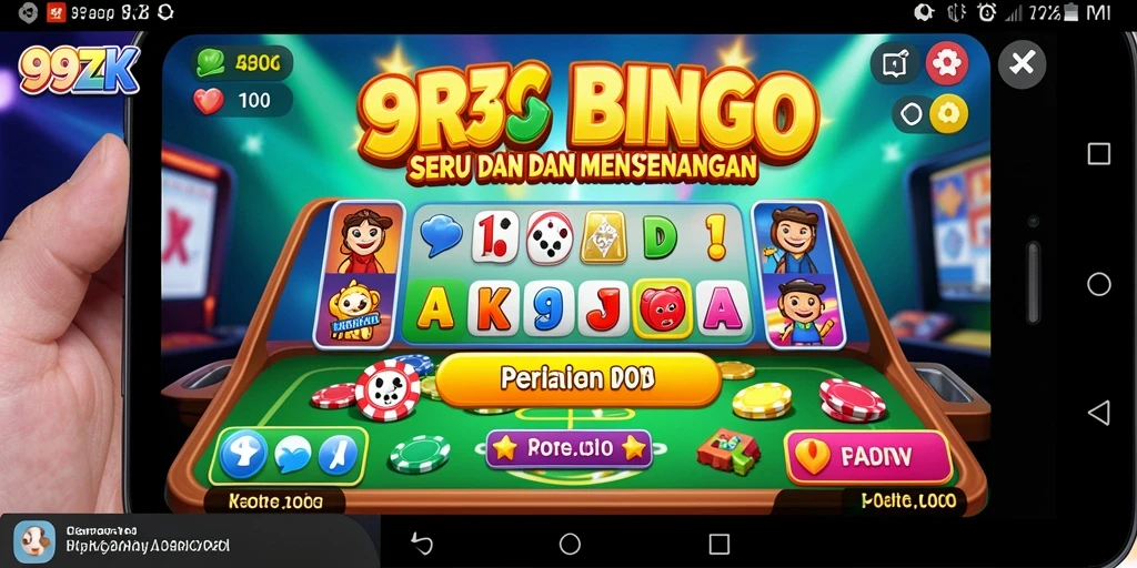 Tampilan gameplay Bingo di 99ZK yang seru dan interaktif.