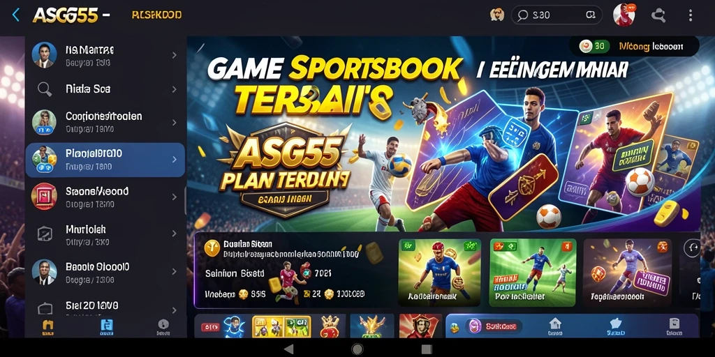 Tampilan screenshot gameplay ASG55 yang menampilkan taruhan olahraga yang menarik.
