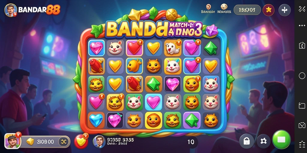 Tampilan dinamis gameplay BANADAR88 yang menantang.