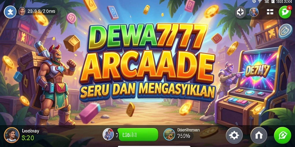 Screenshot DEWA777 menampilkan momen seru dalam permainan Arcade.