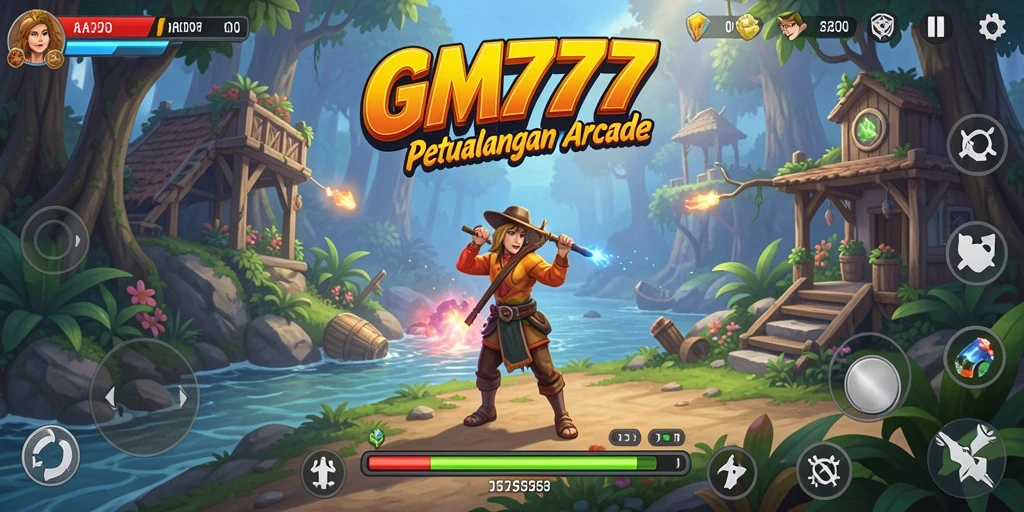 Tampilan gameplay GM777 yang seru dan penuh warna.