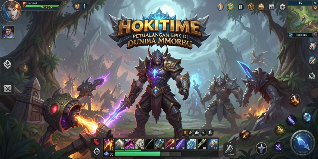 Screenshot gameplay HOKITIME menampilkan aksi pertarungan yang mendebarkan dan interaksi antara pemain.