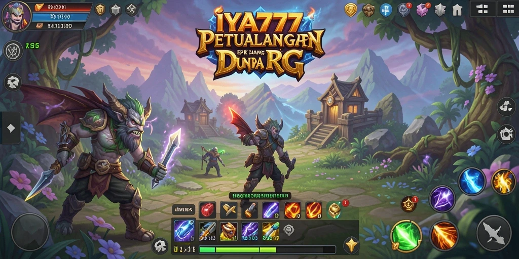 Tampilan gameplay yang menarik dan penuh aksi dalam RPG.