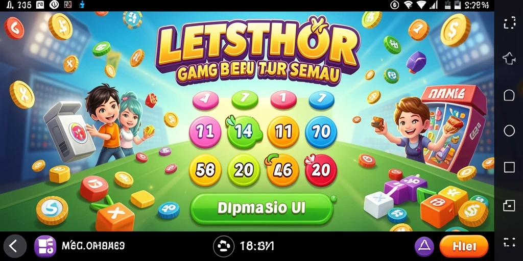 Screenshot LETSTHOR menampilkan gameplay seru dalam Bingo.