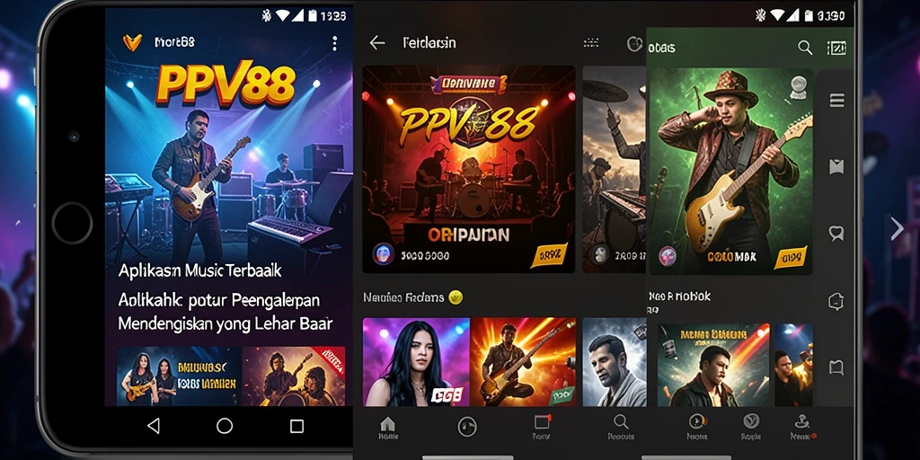Tampilan gameplay PPV88 dengan daftar lagu yang variatif.