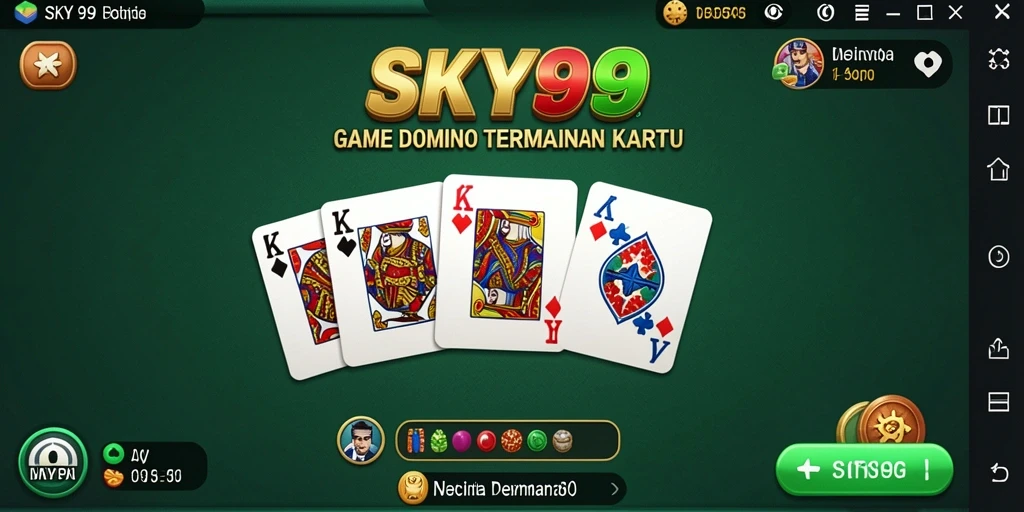 Tangkapan layar menunjukkan gameplay seru dan menantang dalam permainan Domino.