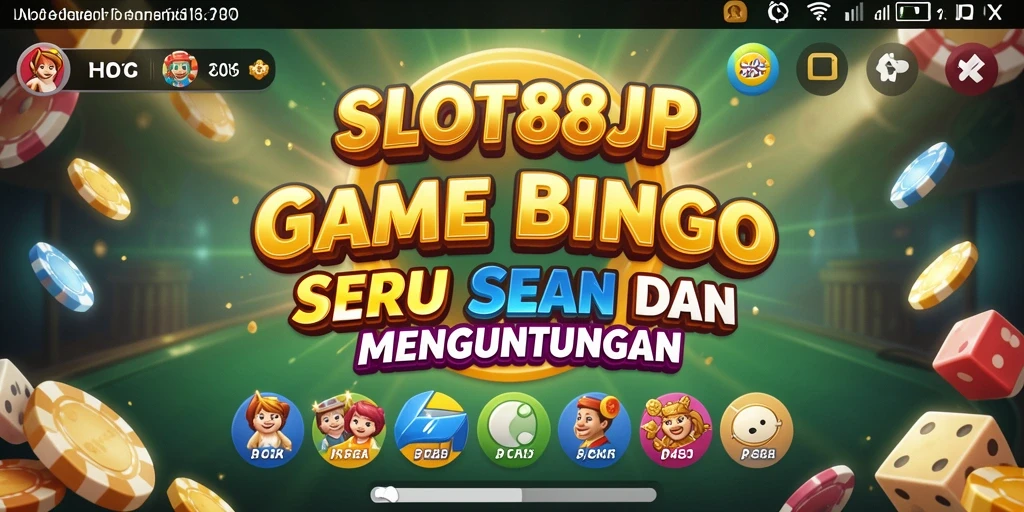 Tampilan gameplay Bingo yang menarik dan interaktif dalam SLOT88JP.