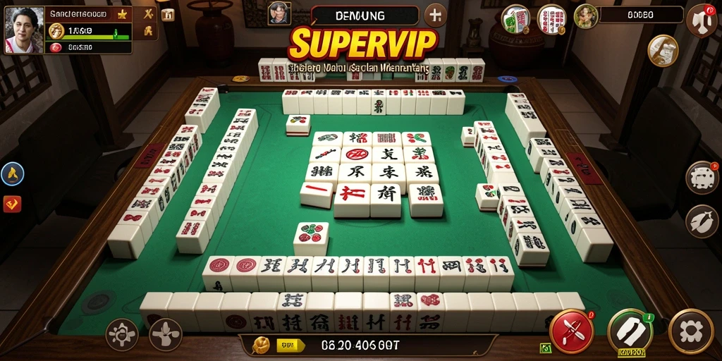 Tampilan permainan SUPERVIP yang menarik dan menyenangkan.